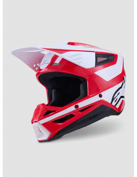 ALPINESTARS SM3 HEAT BLACK/RED/WHITE CROSS MOTO HELMET
