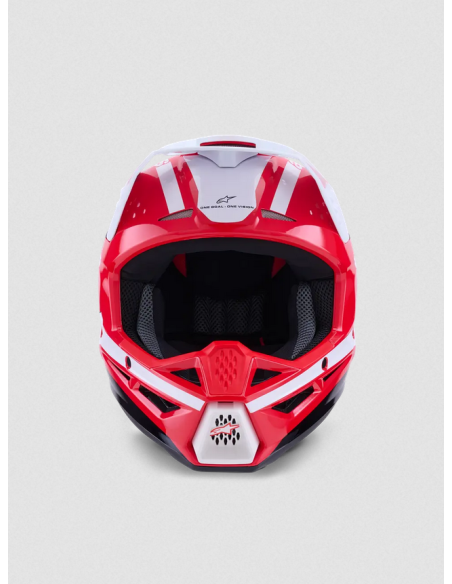 ALPINESTARS SM3 HEAT BLACK/RED/WHITE CROSS MOTO HELMET