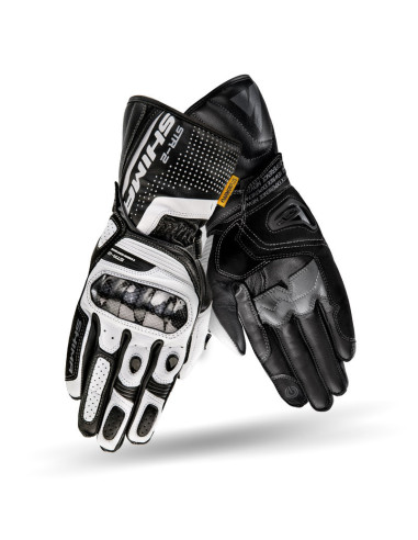 SHIMA STR-2 BLACK/WHITE MOTO PIRŠTINĖS