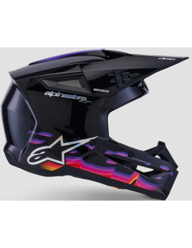ALPINESTARS SM3 FORCE BLACK CROSS MOTO HELMET