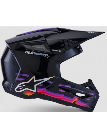 ALPINESTARS SM3 FORCE BLACK CROSS MOTO HELMET