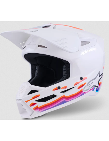ALPINESTARS МОТОШЛЕМ SM3 FORCE WHITE CROSS