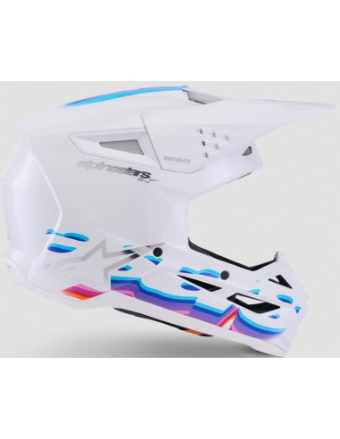 ALPINESTARS SM3 FORCE WHITE CROSS MOTO HELMET