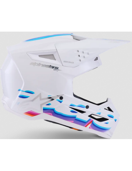ALPINESTARS SM3 FORCE WHITE CROSS MOTO HELMET