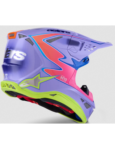 ALPINESTARS SUPERTECH M10 JETT LAWRENCE R01 PURPLE/PINK KROSINIS MOTO ŠALMAS