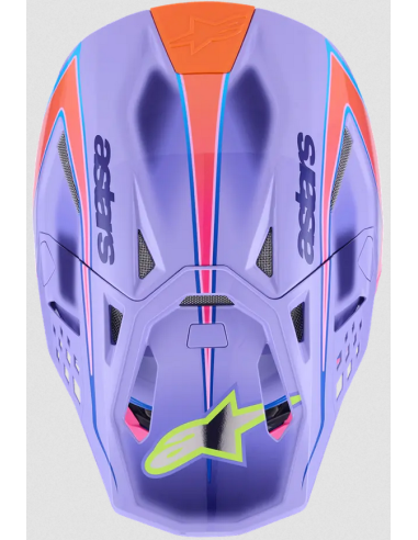 ALPINESTARS SUPERTECH M10 JETT LAWRENCE R01 PURPLE/PINK KROSINIS MOTO ŠALMAS