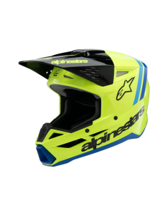 ALPINESTARS ДЕТСКИЙ КРОССОВЫЙ МОТОШЛЕМ SM3 RADIUM ЧЕРНЫЙ/СИНИЙ/ЖЕЛТЫЙ
