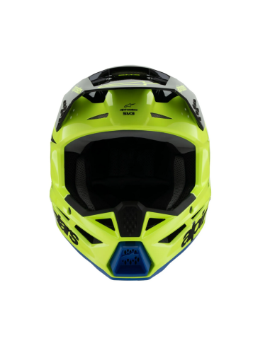 ALPINESTARS VAIKIŠKAS SM3 RADIUM BLACK/BLUE/YELLOW KROSINIS MOTO ŠALMAS