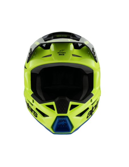 ALPINESTARS ДЕТСКИЙ КРОССОВЫЙ МОТОШЛЕМ SM3 RADIUM ЧЕРНЫЙ/СИНИЙ/ЖЕЛТЫЙ