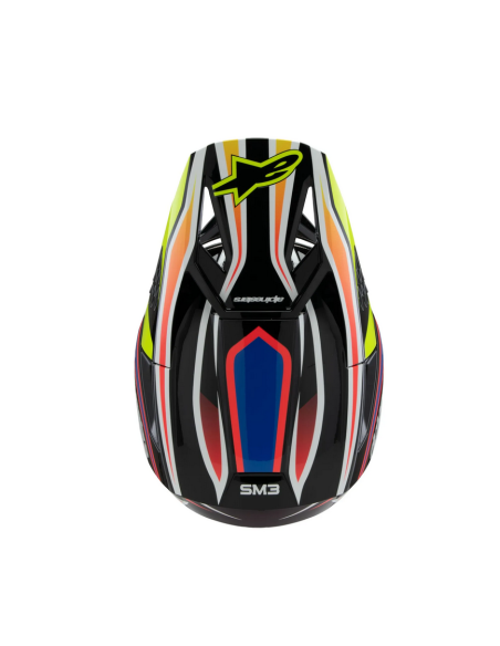 ALPINESTARS ДЕТСКИЙ КРОССОВЫЙ МОТОШЛЕМ SM3 WURX ЧЕРНЫЙ/СИНИЙ/ЖЕЛТЫЙ