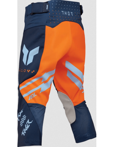 THOR CHILDREN'S LAUNCHMODE FUTURA NAVY/ORANGE CROSS-COUNTRY MOTORCYCLE TROUSERS