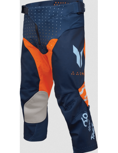 THOR CHILDREN'S LAUNCHMODE FUTURA NAVY/ORANGE CROSS-COUNTRY MOTORCYCLE TROUSERS