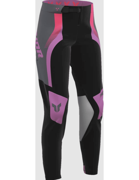 THOR MOTERIŠKOS SPORTMODE VELOCITY BLACK/PURPLE KROSINĖS MOTO KELNĖS