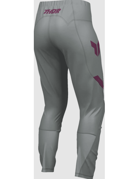 THOR WOMEN'S RIDEMODE MENACE PURPLE/GREY CROSS-COUNTRY MOTO TROUSERS