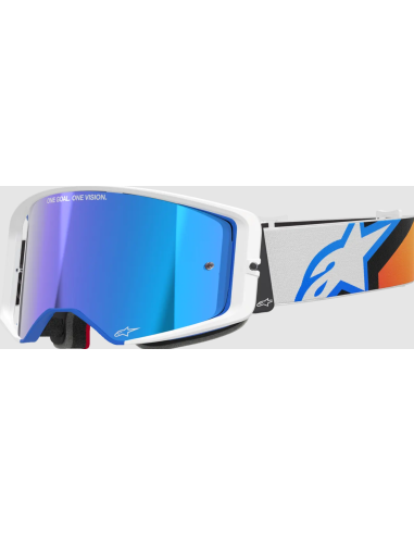 ALPINESTARS SUPERTECH CORP BLUE/ORANGE/WHITE MOTOCROSS GOGGLES