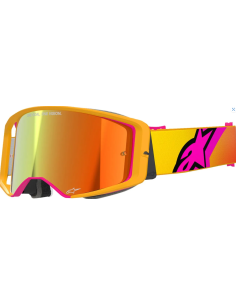 ALPINESTARS SUPERTECH CORP PINK/YELLOW MOTOCROSS GOGGLES