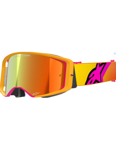 ALPINESTARS ОЧКИ ДЛЯ МОТОКРОССА SUPERTECH CORP РОЗОВЫЕ/ЖЕЛТЫЕ