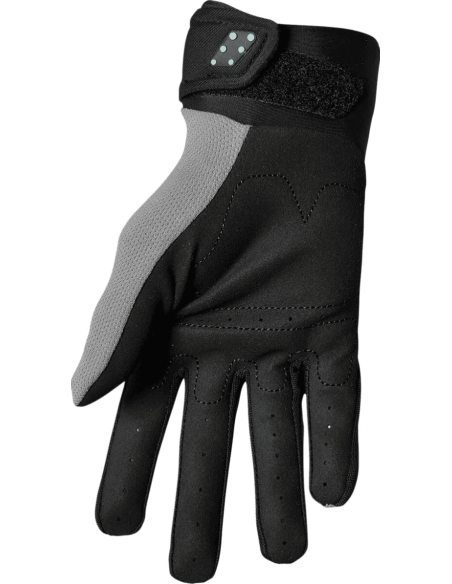 THOR SPECTRUM GRAY/MINT CROSS-COUNTRY MOTO GLOVES