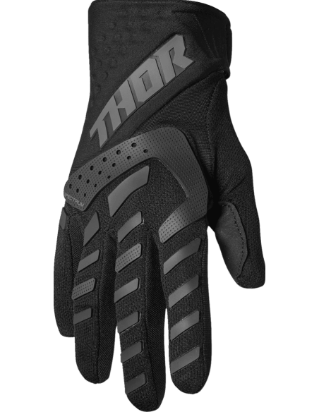 THOR SPECTRUM BLACK CROSS MOTORCYCLE GLOVES