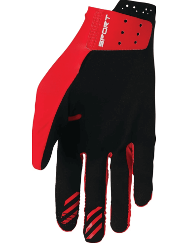 THOR SPORTMODE ICONIC RED CROSS-COUNTRY MOTO GLOVES