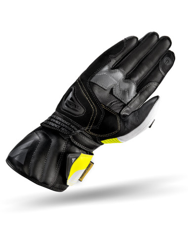 SHIMA ПЕРЧАТКИ STR-2 ЧЕРНЫЕ/БЕЛЫЕ/ЖЕЛТЫЕ FLUO MOTO