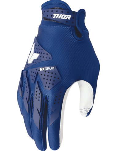 THOR LAUNCHMODE XP BLUE CROSS-COUNTRY MOTO GLOVES