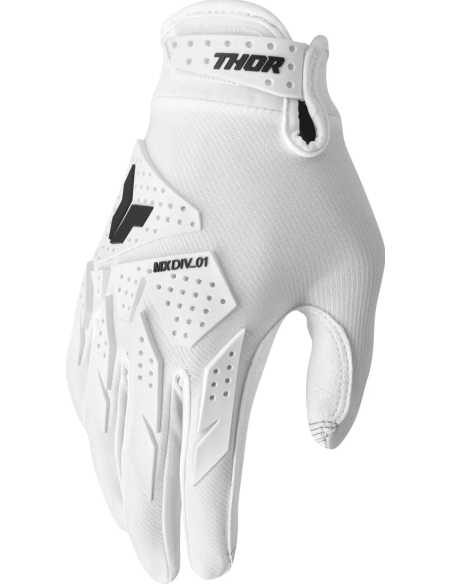 THOR LAUNCHMODE XP WHITE CROSS-COUNTRY MOTO GLOVES