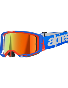 ALPINESTARS VISION 8 WORDMARK BLUE/ORANGE MOTOCROSS GOGGLES