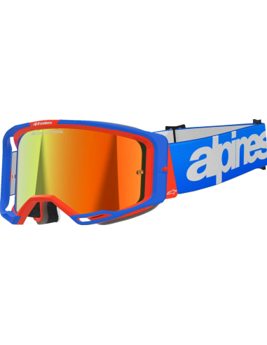 ALPINESTARS ОЧКИ ДЛЯ МОТОКРОССА VISION 8 WORDMARK BLUE/ORANGE