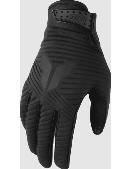 THOR LAUNCHMODE CW BLACK CROSS-COUNTRY MOTO GLOVES
