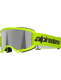 ALPINESTARS VISION 3 WORDMARK FLUO YELLOW/SILVER MOTOCROSS GOGGLES