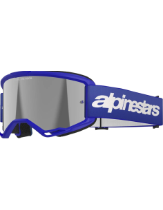 ALPINESTARS VISION 3 WORDMARK BLUE/SILVER MOTOKROSO AKINIAI