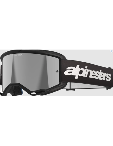 ALPINESTARS ОЧКИ ДЛЯ МОТОКРОССА VISION 3 WORDMARK BLACK/SILVER