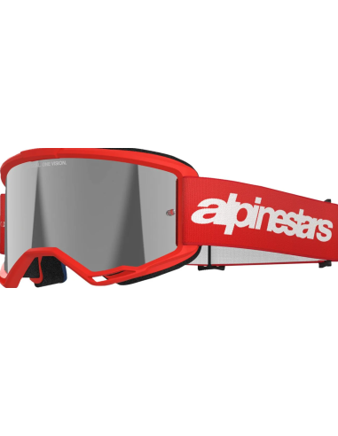 ALPINESTARS ОЧКИ ДЛЯ МОТОКРОССА VISION 3 WORDMARK RED/SILVER