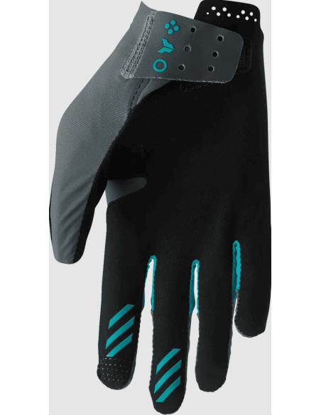 THOR WOMEN'S SPORTMODE ICONIC BLUE CROSS MOTO GLOVES
