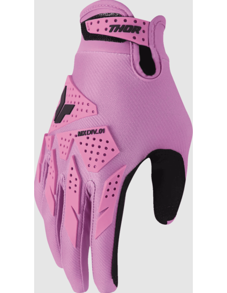 THOR WOMEN'S LAUNCHMODE XP PINK CROSS-COUNTRY MOTO GLOVES