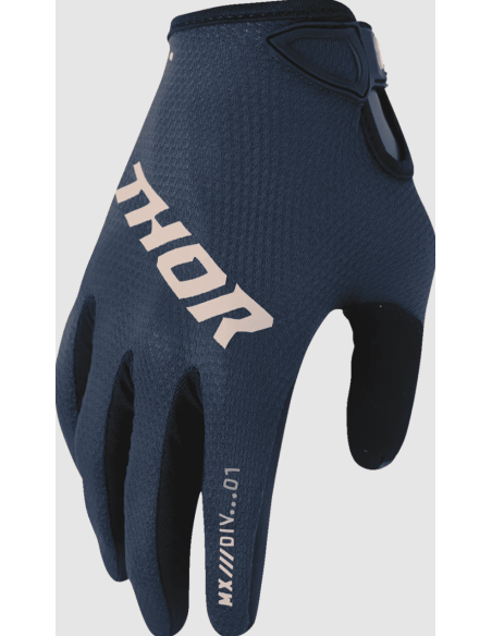THOR WOMEN'S RIDEMODE BLUE CROSS-COUNTRY MOTO GLOVES