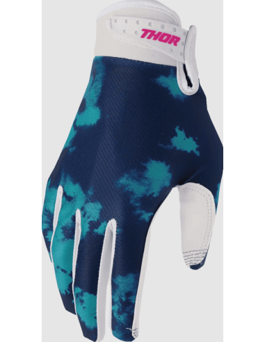 ДЕТСКИЕ МОТОПЕРЧАТКИ THOR LAUNCHMODE BLEACH AQUA CROSS-COUNTRY