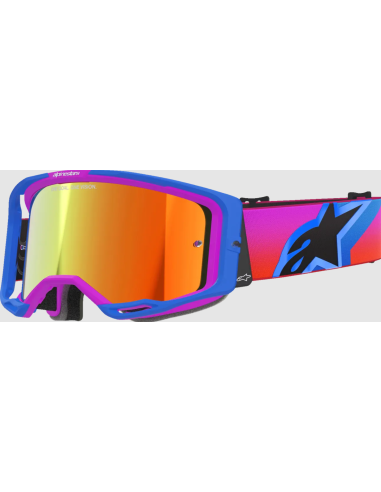 ALPINESTARS VISION 8 CORP BLUE/ORANGE/PURPLE MOTOCROSS GOGGLES