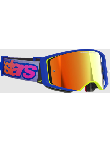 ALPINESTARS SUPERTECH VISTA BLUE/YELLOW/PURPLE MOTOCROSS GOGGLES
