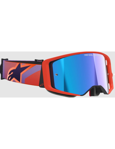 ALPINESTARS ОЧКИ ДЛЯ МОТОКРОССА SUPERTECH VISION CORP ФИОЛЕТОВЫЕ/КРАСНЫЕ