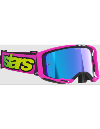 ALPINESTARS VISION 8 VISTA PINK/YELLOW MOTOCROSS GOGGLES
