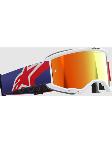 ALPINESTARS VISION 5 CORP RED/PURPLE/WHITE MOTOCROSS GOGGLES
