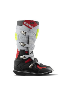 GAERNE GXJ BLACK/WHITE/RED CROSS/ENDURO MOTO BOOTS