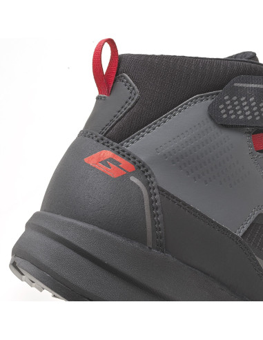 GAERNE G.NEXO AQUATECH BLACK/RED SHORT MOTO BOOTS
