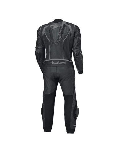 HELD BRANDS HATCH BLACK ONE-PIECE LEATHER MOTO SUIT