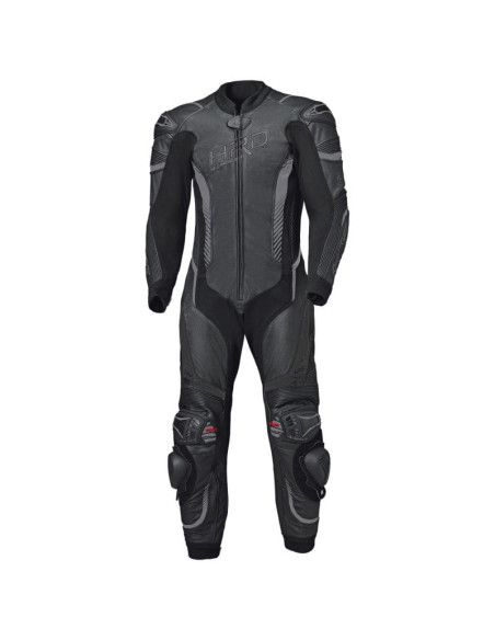 HELD BRANDS HATCH BLACK ONE-PIECE LEATHER MOTO SUIT