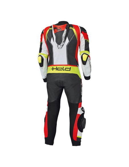 HELD BRANDS HATCH FLUO ONE-PIECE LEATHER MOTO SUIT