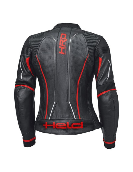 HELD DEBBIE 3 BLACK/RED WOMEN'S LEATHER MOTO JACKET