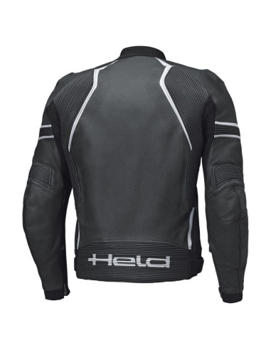 HELD STREET ROCKET 4 WHITE LEATHER MOTO JACKET
